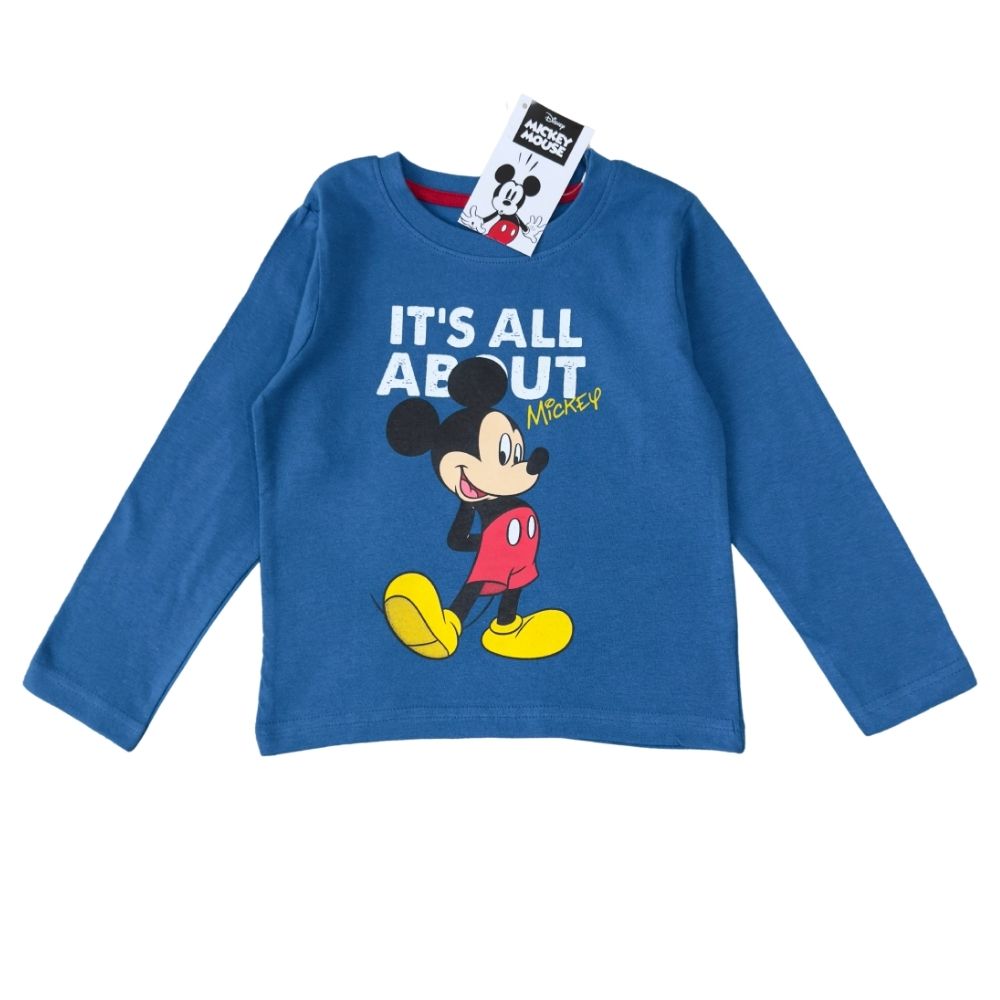 Παιδική Μπλούζα Mickey Mouse Μακρυμάνικη Μπλε