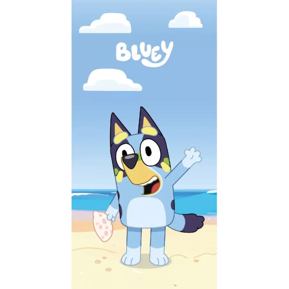 Bluey Παιδική Πετσέτα Θαλάσσης Μπλε 70x140cm (Fast Dry)