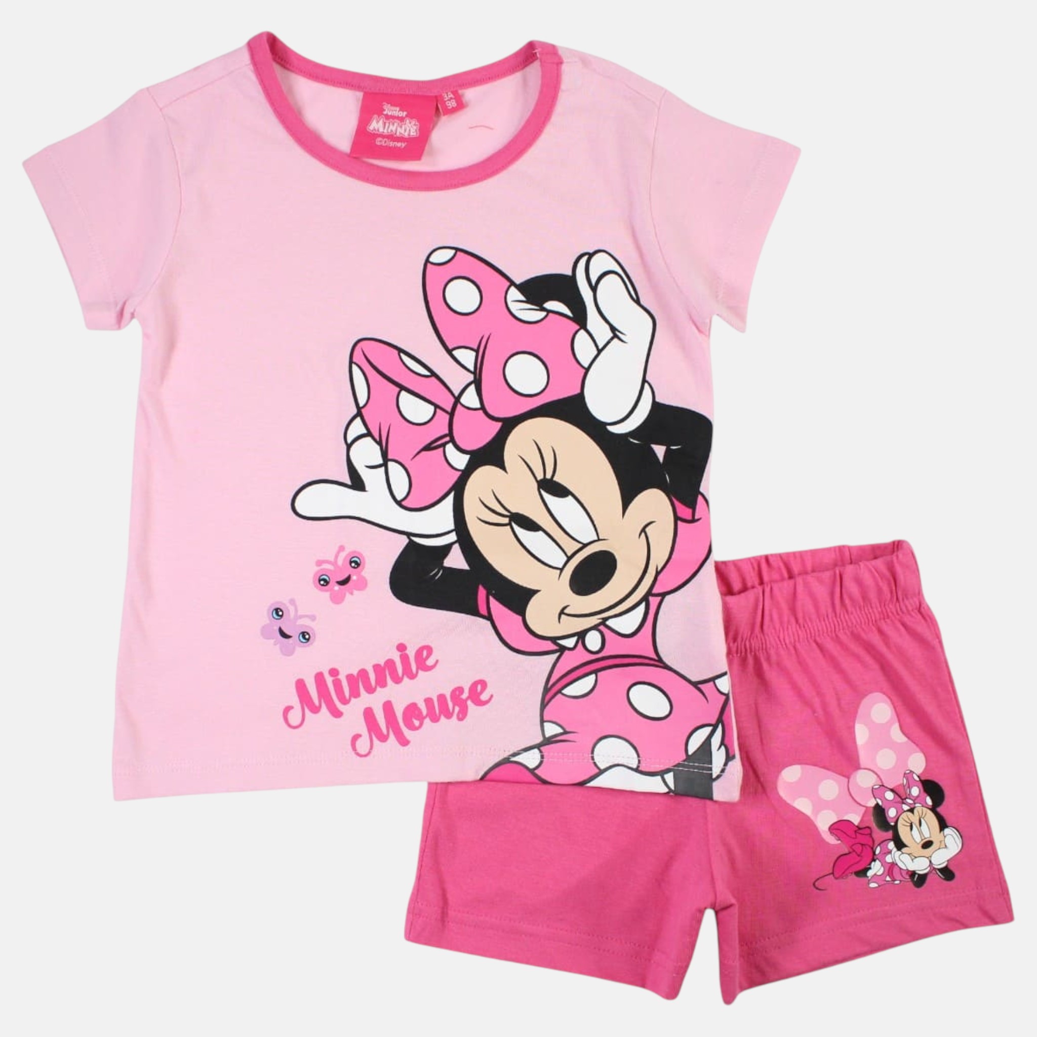 Minnie Παιδικό Σετ Κορίτσι Καλοκαιρινό Ροζ